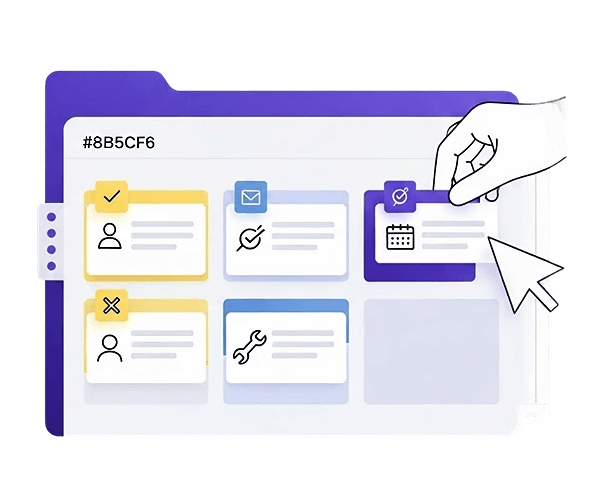 ClockPlan Step 1: Create projects and tasks - Time tracking software interface showing project organization