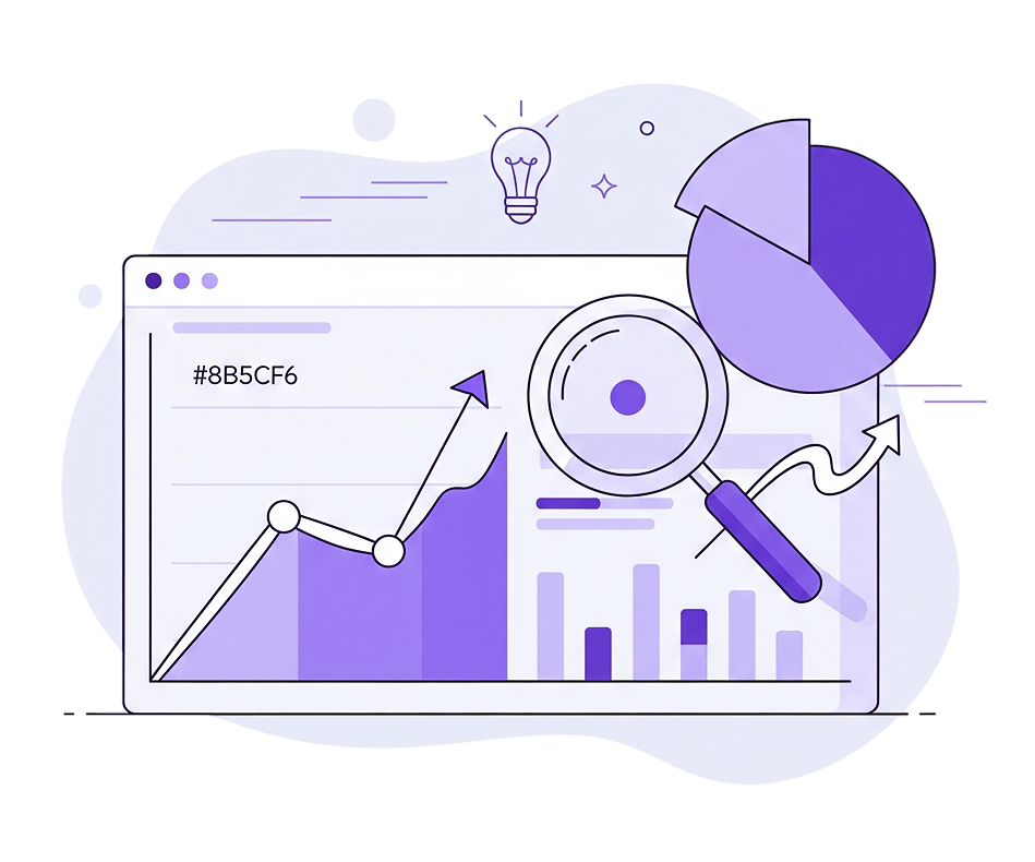 ClockPlan Step 3: Analyze and optimize - Time tracking analytics dashboard with productivity insights